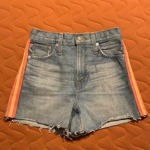 Madewell Perfect Jean Short w/ stripe